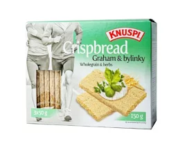 Knuspi Crispbread graham a bylinky 150g