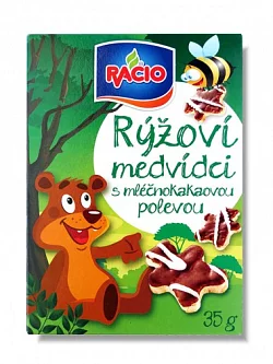 Rýžoví medvídci s mléčnokakaovou polevou 35g