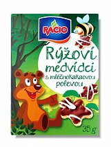 Rýžoví medvídci s mléčnokakaovou polevou 35g Rýžoví medvídci s mléčnokakaovou polevou 35g