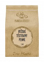 Rýžové těstoviny penne - Zero plastic Rýžové těstoviny penne - Zero plastic
