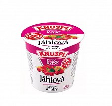 Knuspi Rychlá kaše jáhlová, jahody a maliny 55 g Knuspi Rychlá kaše jáhlová, jahody a maliny 55 g