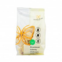 Brusinkové sušenky s kokosem, bezlepkové 150g Brusinkové sušenky s kokosem, bezlepkové 150g