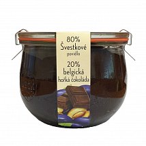 Švestková povidla s belgickou čokoládou 600g Švestková povidla s belgickou čokoládou 600g