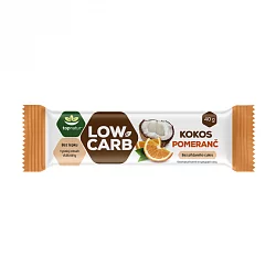 Low carb tyčinka kokos a pomeranč 40g