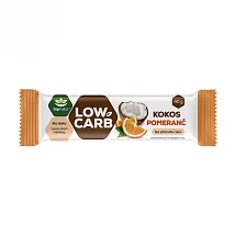 Low carb tyčinka kokos a pomeranč 40g Low carb tyčinka kokos a pomeranč 40g