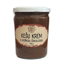 Kešu krém s hořkou čokoládou 400g