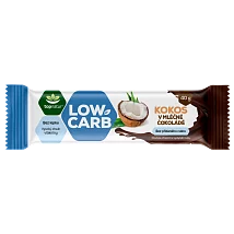 LOW CARB tyčinka Kokos v mléčné čokoládě 40g LOW CARB tyčinka Kokos v mléčné čokoládě 40g