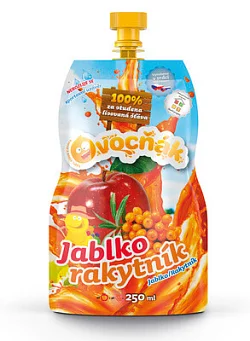 Ovocňák šťáva jablko-rakytník 250ml