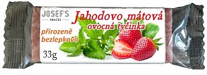 Jahodovo - mátová ovocná tyčinka 33g Jahodovo - mátová ovocná tyčinka 33g