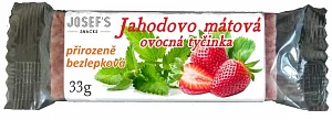 Jahodovo - mátová ovocná tyčinka 33g