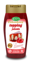 4Slim Čekankový topping jahoda 330g