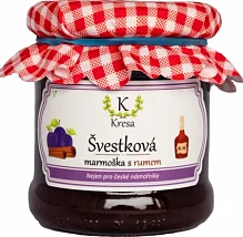 Švestková marmoška s rumem a skořicí 210 ml Švestková marmoška s rumem a skořicí 210 ml