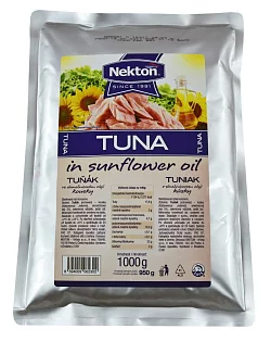 Nekton Tuňák ve slunečnicovém oleji kousky 1kg