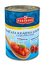 Podravka Rajčata krájená loupaná 400g