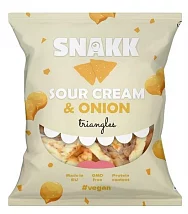 Snakk Trojhránky zakysaná smetana a cibule 25g Snakk Trojhránky zakysaná smetana a cibule 25g