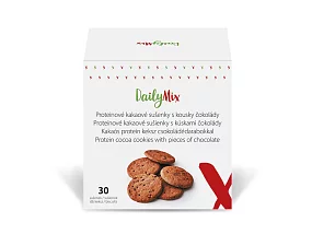 DailyMix Proteinové kakaové sušenky s kousky čokolády 225g DailyMix Proteinové kakaové sušenky s kousky čokolády 225g