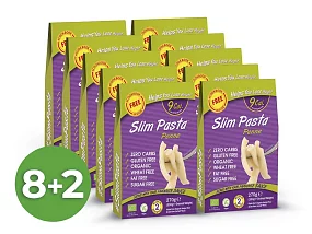 Výhodný balíček konjakových penne Slim Pasta v nálevu 8+2 zdarma Výhodný balíček konjakových penne Slim Pasta v nálevu 8+2 zdarma