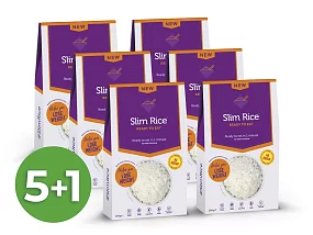 Výhodný balíček konjakové rýže Slim Pasta bez nálevu 5+1 zdarma