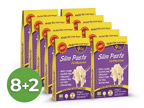 Výhodný balíček konjakových fettuccine Slim Pasta v nálevu 8+2 zdarma