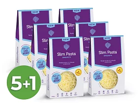 Výhodný balíček konjakových špaget Slim Pasta bez nálevu 5+1 zdarma