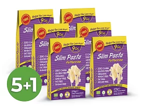 Výhodný balíček konjakových fettuccine Slim Pasta v nálevu 5+1 zdarma Výhodný balíček konjakových fettuccine Slim Pasta v nálevu 5+1 zdarma