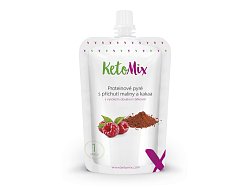 KetoMix Proteinové pyré s příchutí maliny a kakaa 100 g (1 porce)