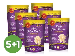 Výhodný balíček konjakových fettuccine Slim Pasta v nálevu 5+1 zdarma