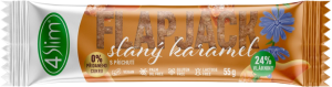 4Slim FLAPJACK čekanková tyčinka slaný karamel 55g 4Slim FLAPJACK čekanková tyčinka slaný karamel 55g