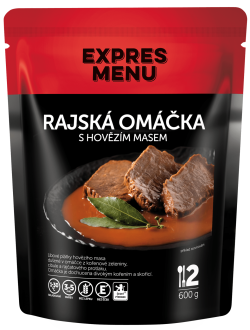 Expres Menu Rajská omáčka s hovězím masem 600 g (2 porce)