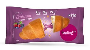 Feeling OK Proteinový croissant s náplní z lesních plodů 65 g